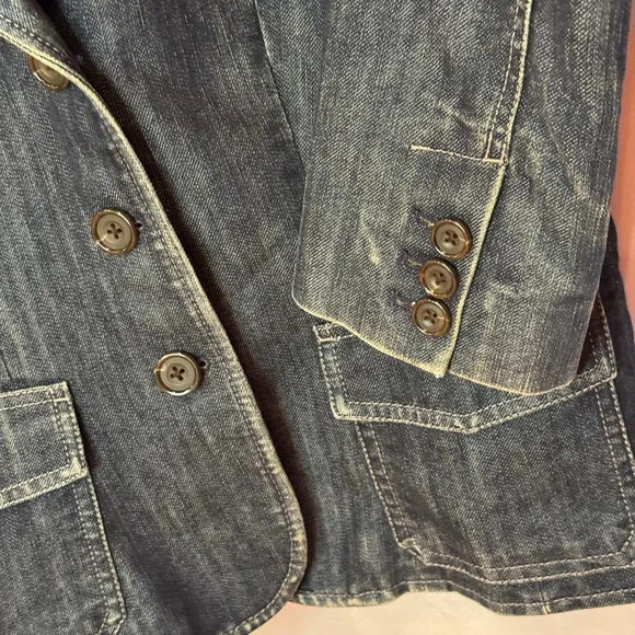 Ann Taylor Women’s Denim Blazer Jacket Size 8 – Excellent Preowned - Picture 4 of 8